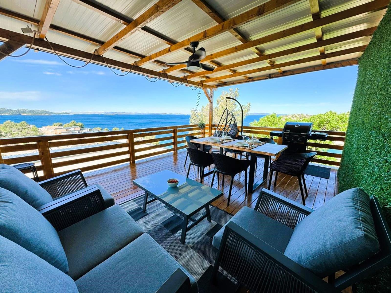 D-View Premium Mobile Home - Panoramic Seaview - 150 M From Beach, Free Parking Drage Εξωτερικό φωτογραφία